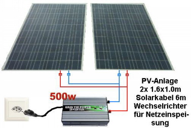 Solaranlage Set Grid 500W
